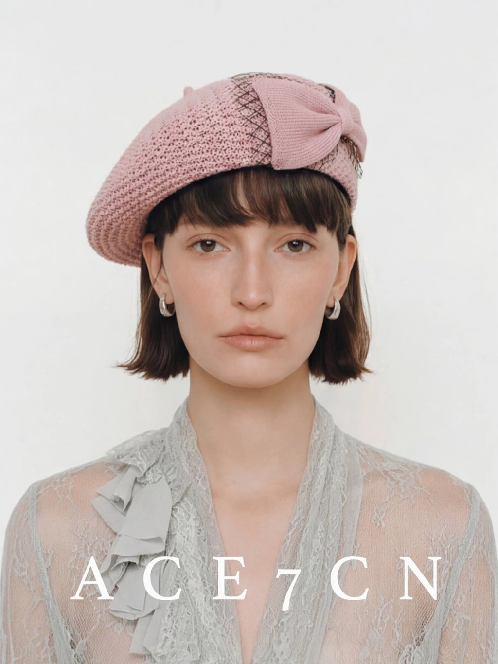 Designer Beret Bow Painter Beret Travel-Look Women