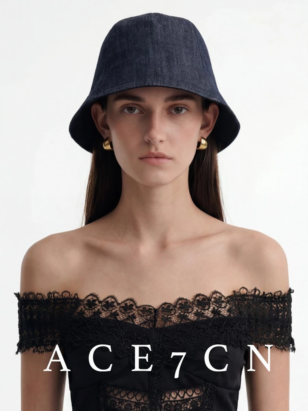 Urban Casual Raw-Denim Denim Bucket Hat Japanese