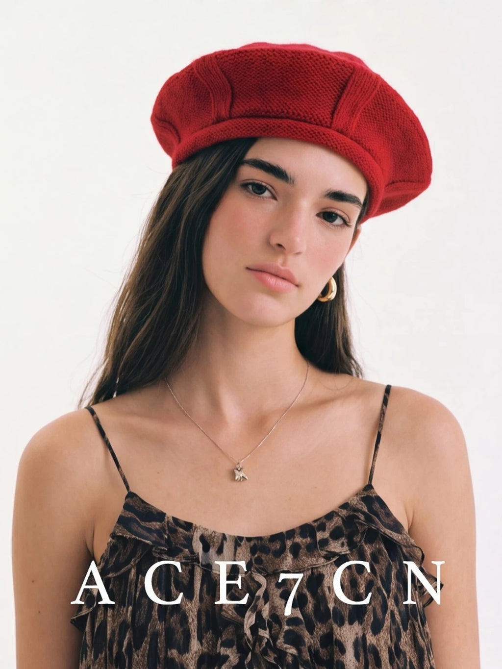 Danish Relaxed Knit Beret Exclusive Soft Wool