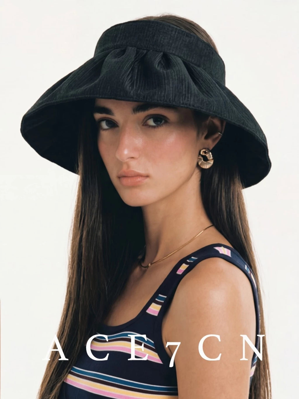 Urban Outdoor Wide-Brim Visor Open-Top Headband Hat