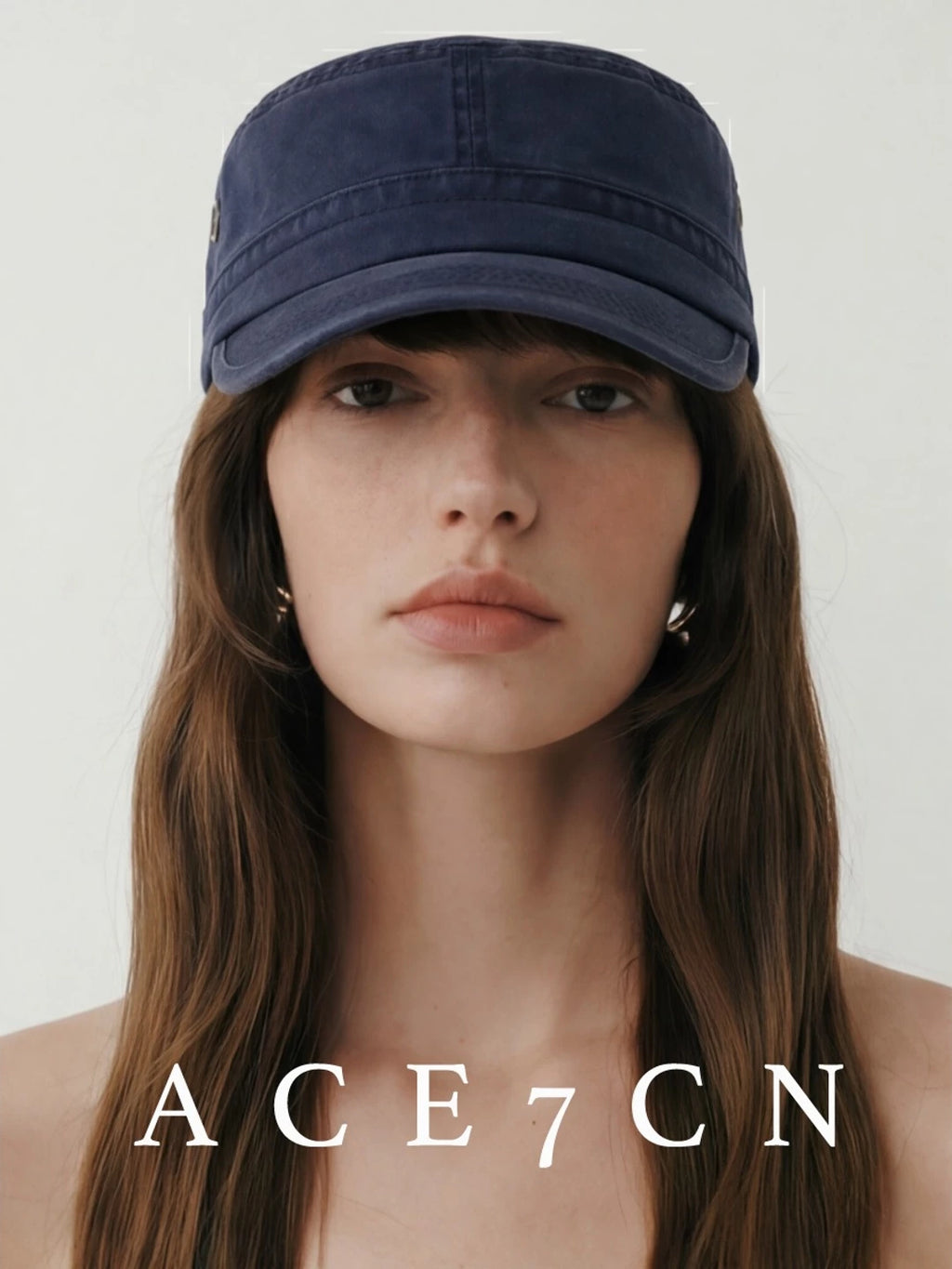 Urban Chic Denim Riding Hat Distressed Denim