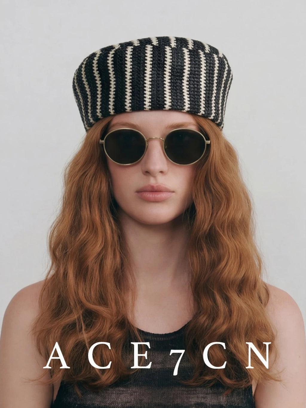 Nordic Relaxed Striped Pillbox Hat Tweed Colorful