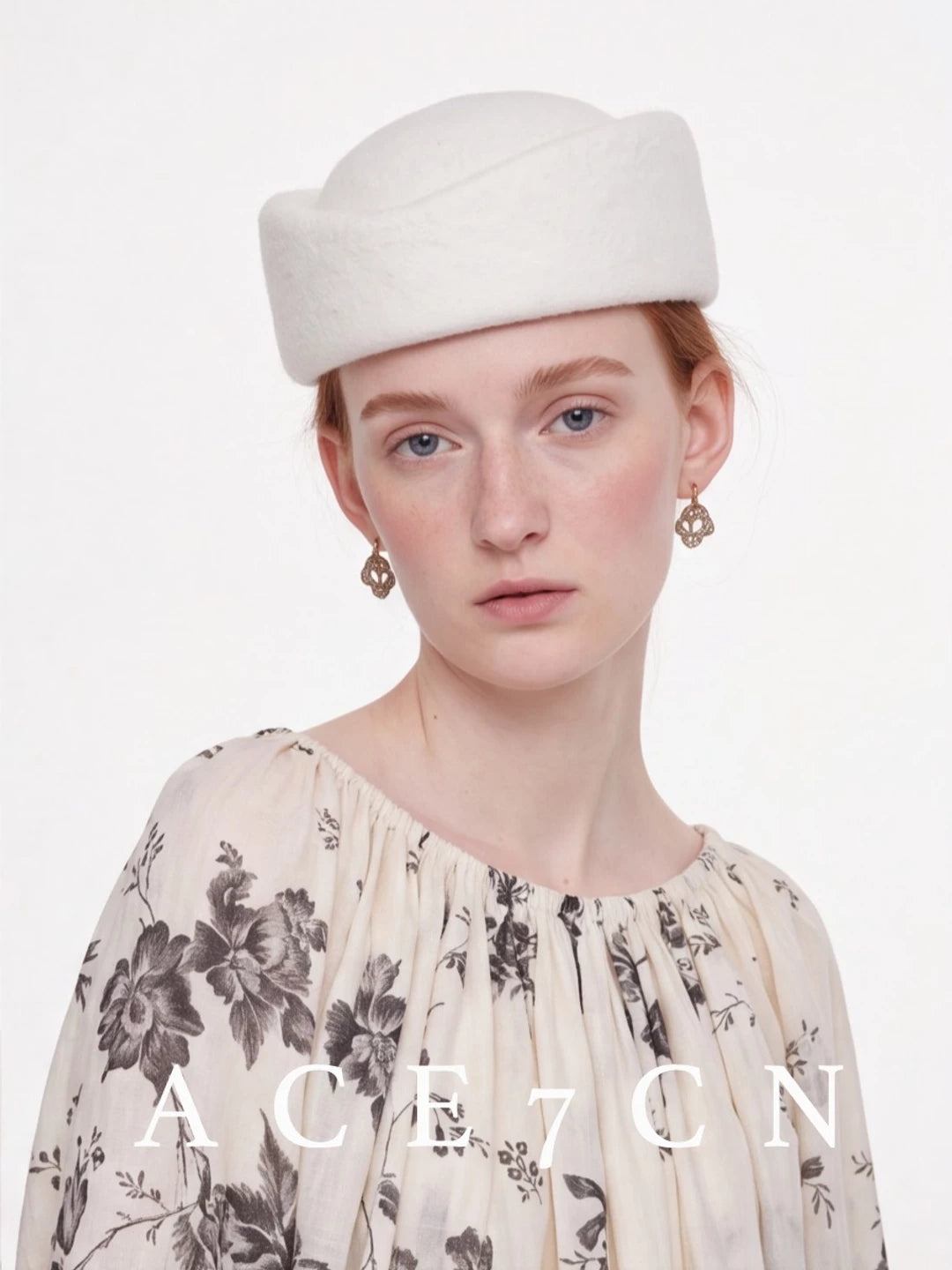 British Vintage Wool Pillbox Hat pillboxhat Round