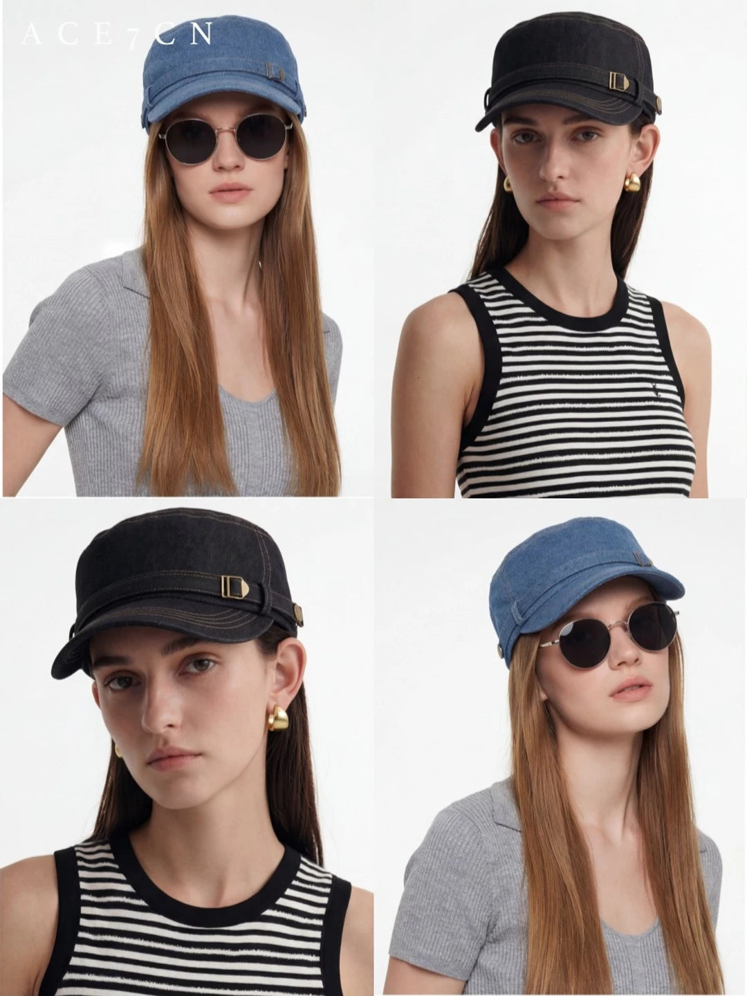 Designer Casual Denim Riding Hat Breathable Equestrian