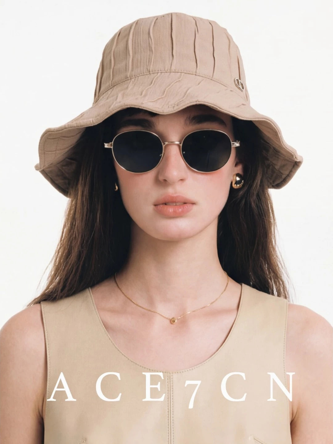 Japanese Outdoor Handmade Pleated Bucket Hat Bucket