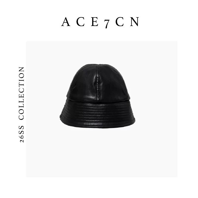 British Chic Minimalist Bucket Hat Round-Top Cloche