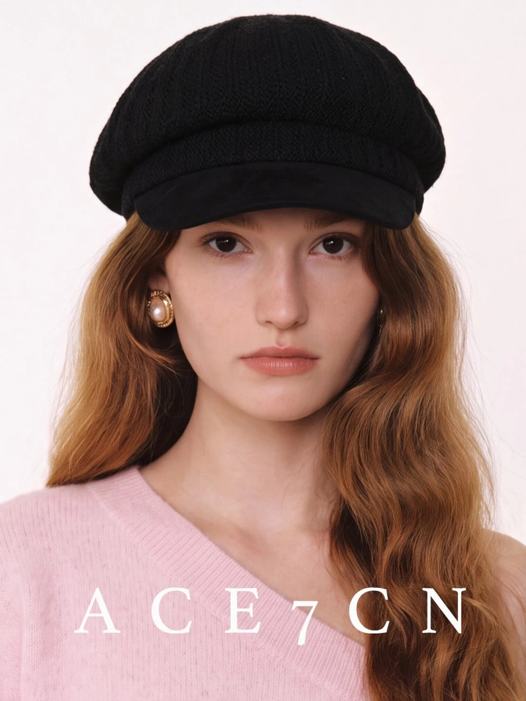British Vintage Knit Newsboy Cap Japanese Classic