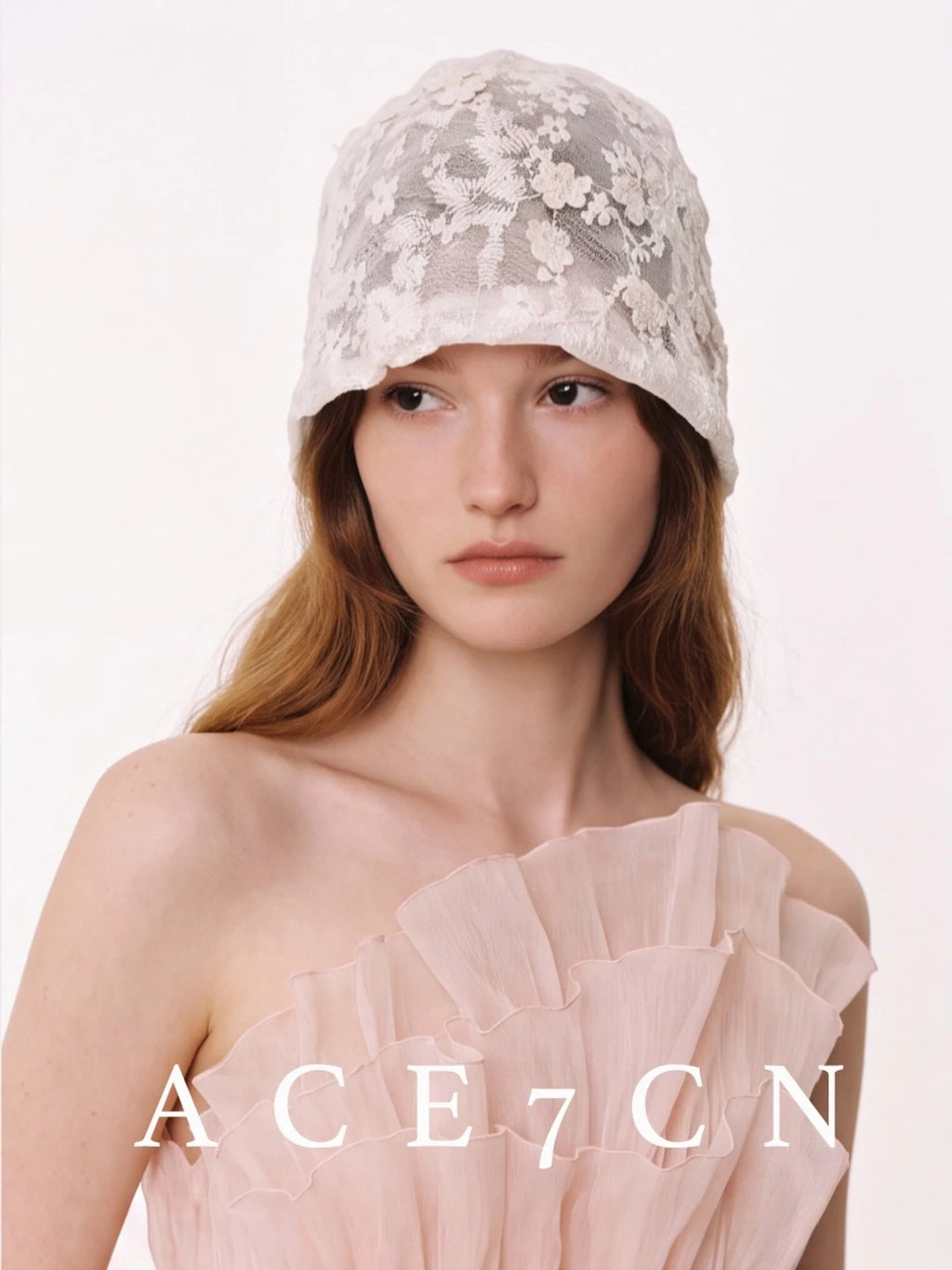 Light-French Vintage Hat chao Lightweight Lace Floral