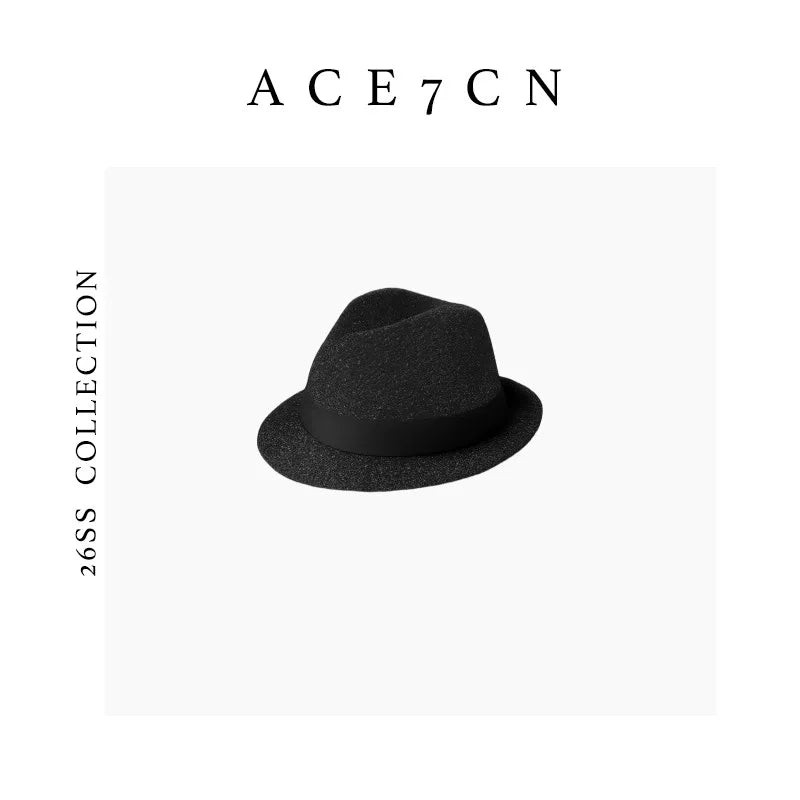 British Old-Money Premium Paper-Straw Fedora Short-Brim Straw