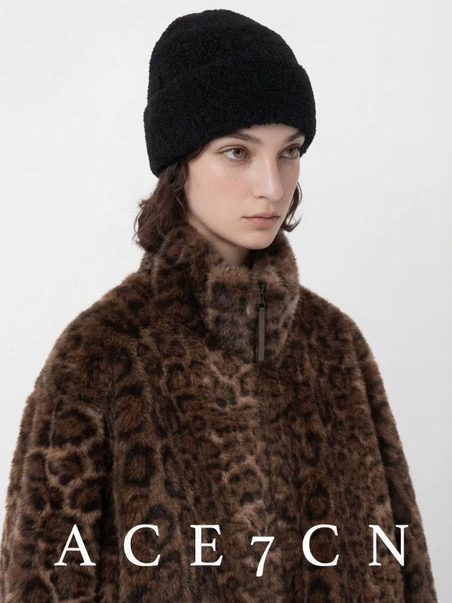 Nordic Soft Relaxed Alpaca Knit Beanie Cloud