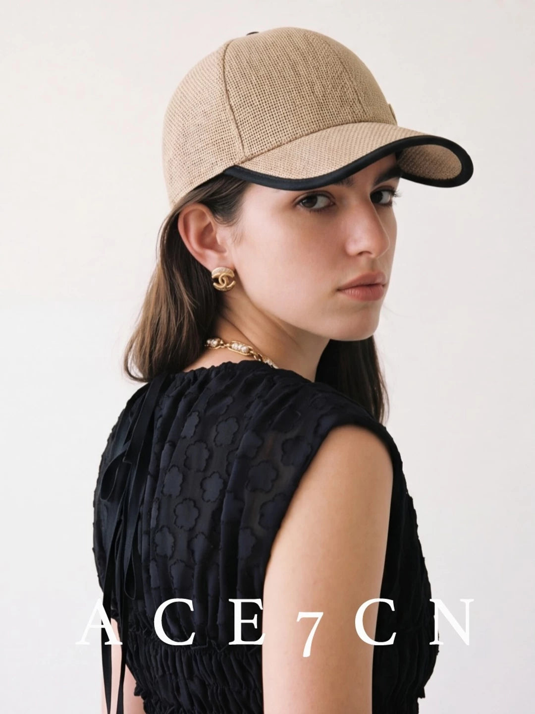 Casual Old-Money Straw-Woven Baseball Cap Urban Chic