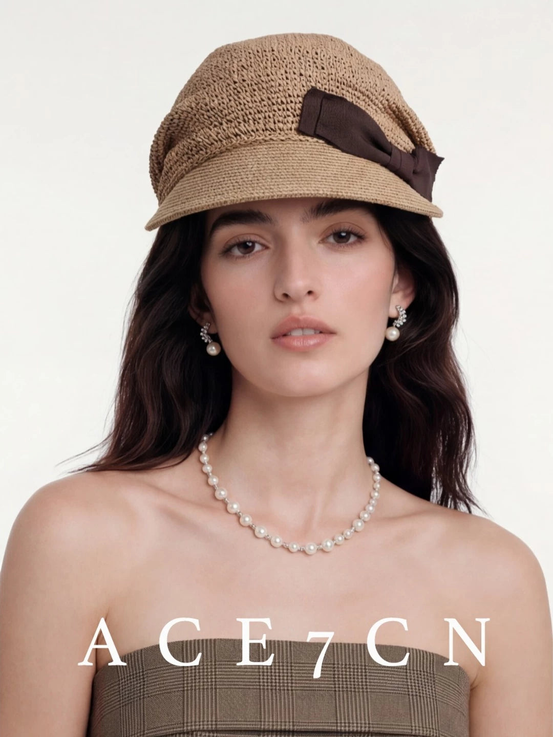 Japanese Classic Straw-Woven Riding Hat Hand-Woven Straw