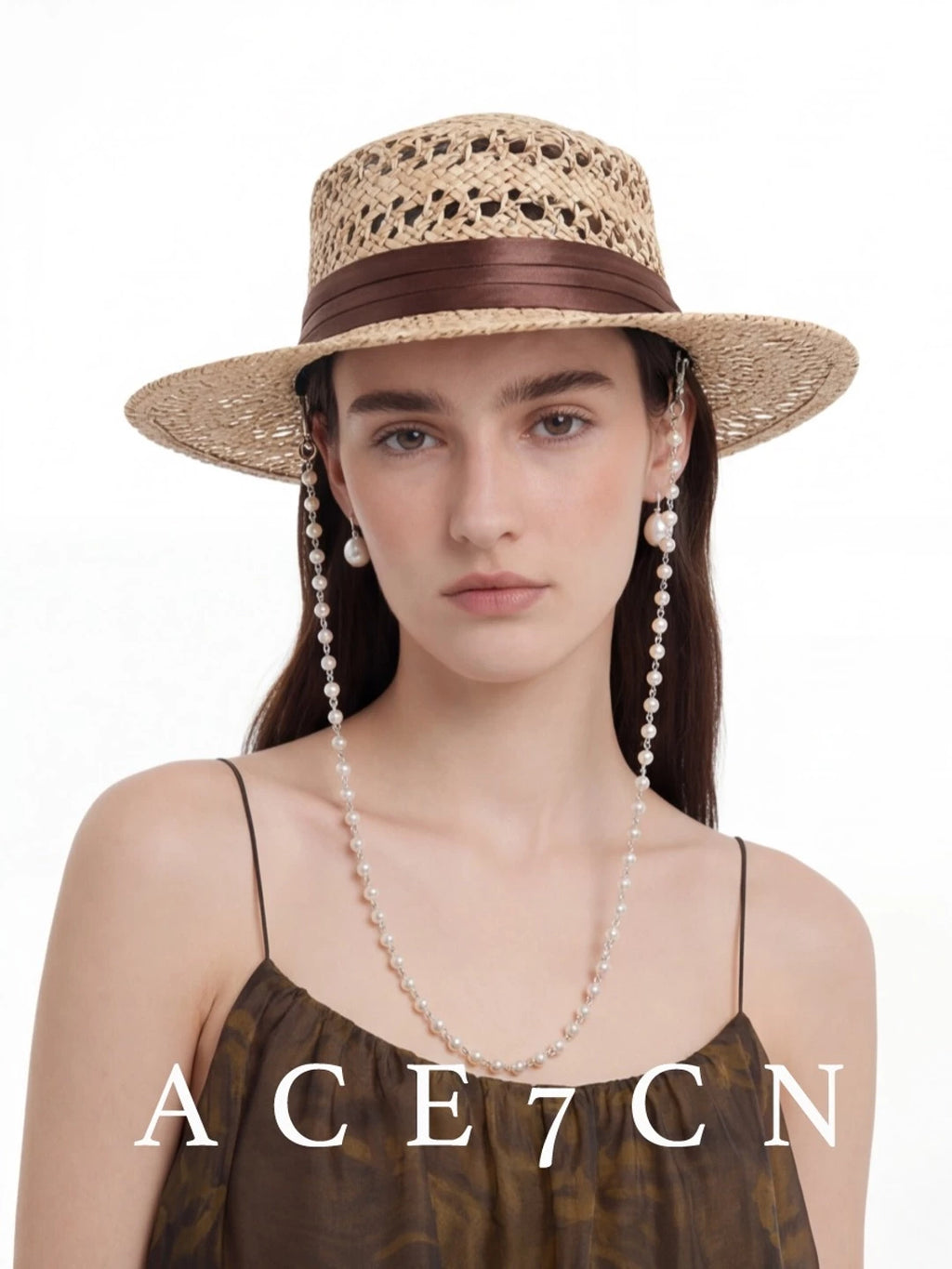 Classic French Resort Straw Hat Handmade Western
