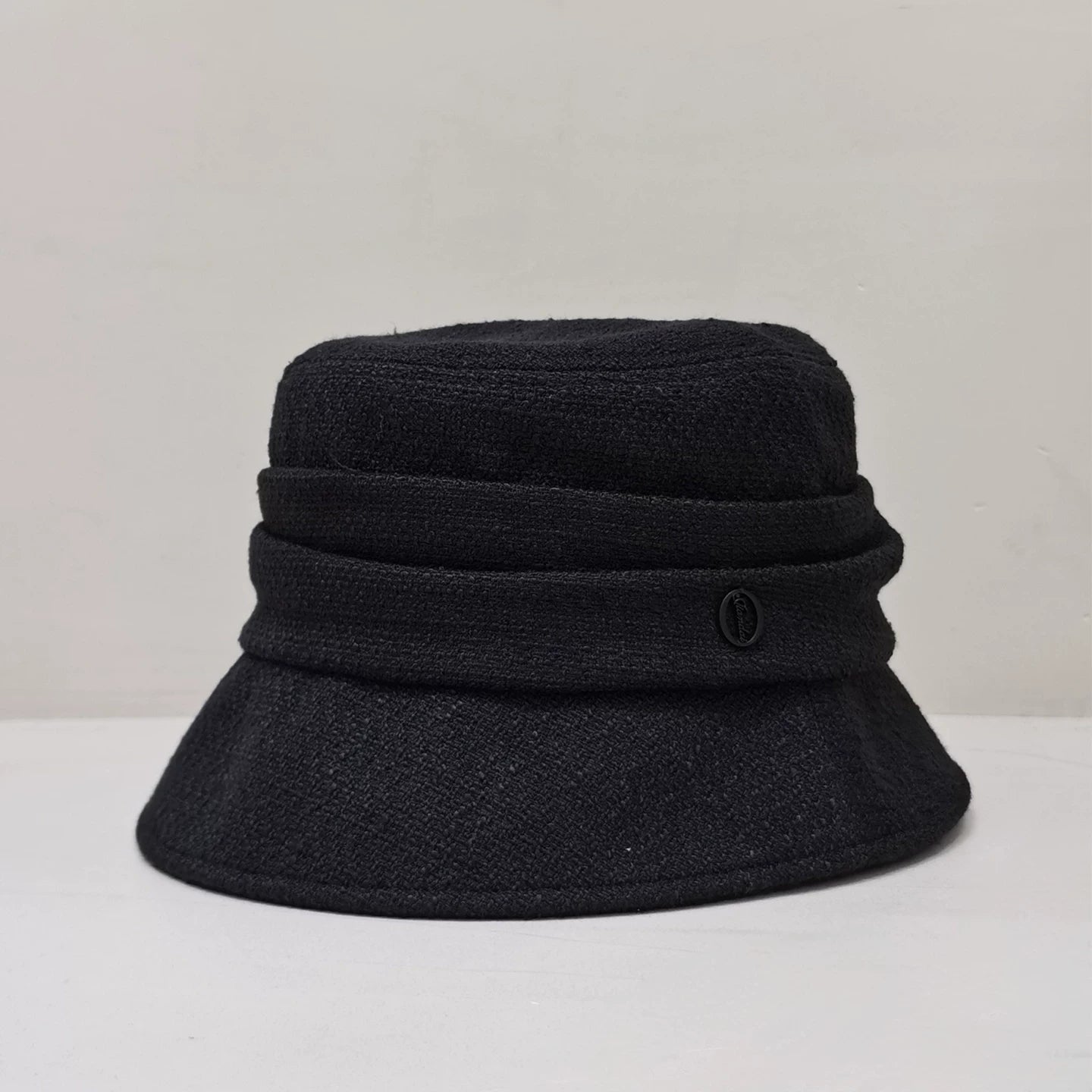 Tweed Short-Brim Bucket Hat Bucket Hat Women