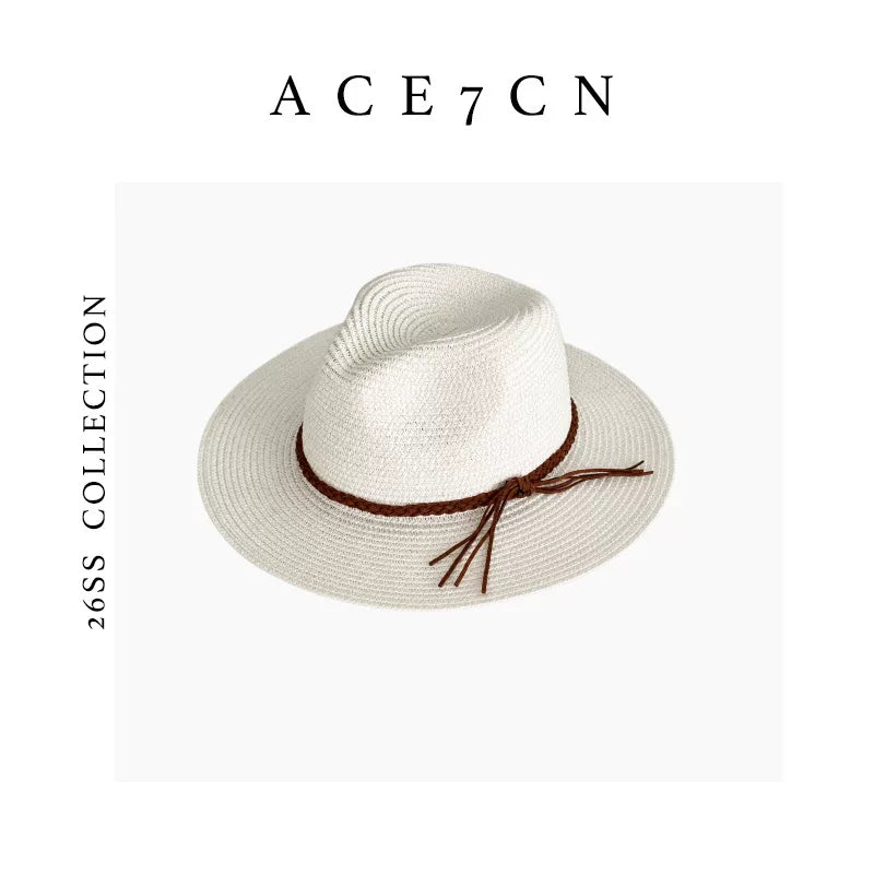 Nordic Chic Panama Straw Hat Straw-Woven Dress