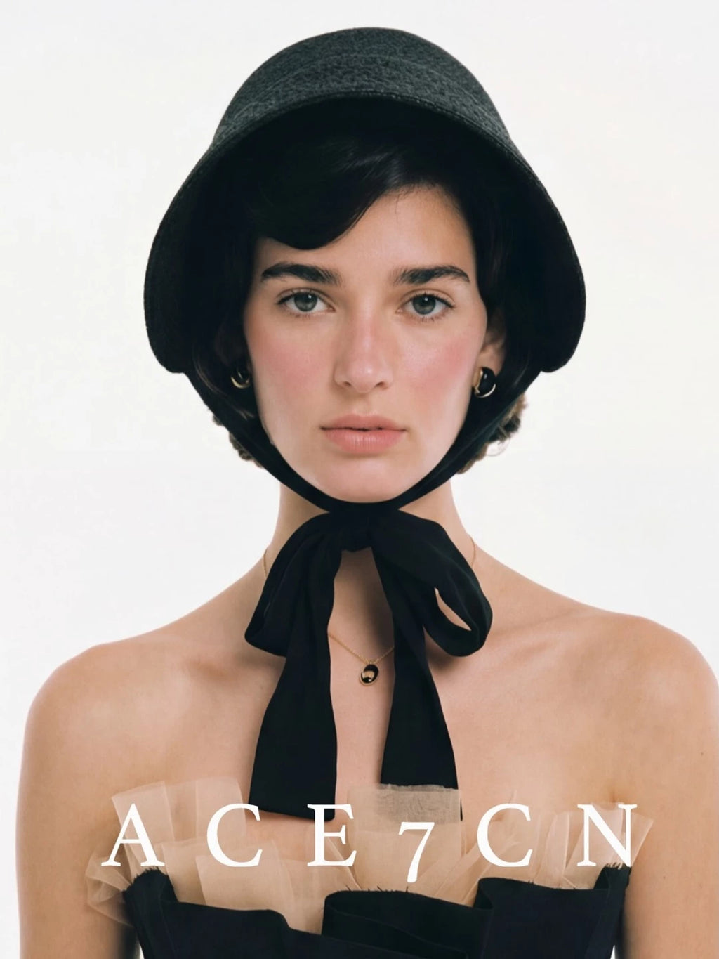 Hepburn French Estate Hat One-Piece Wheat-Straw Straw
