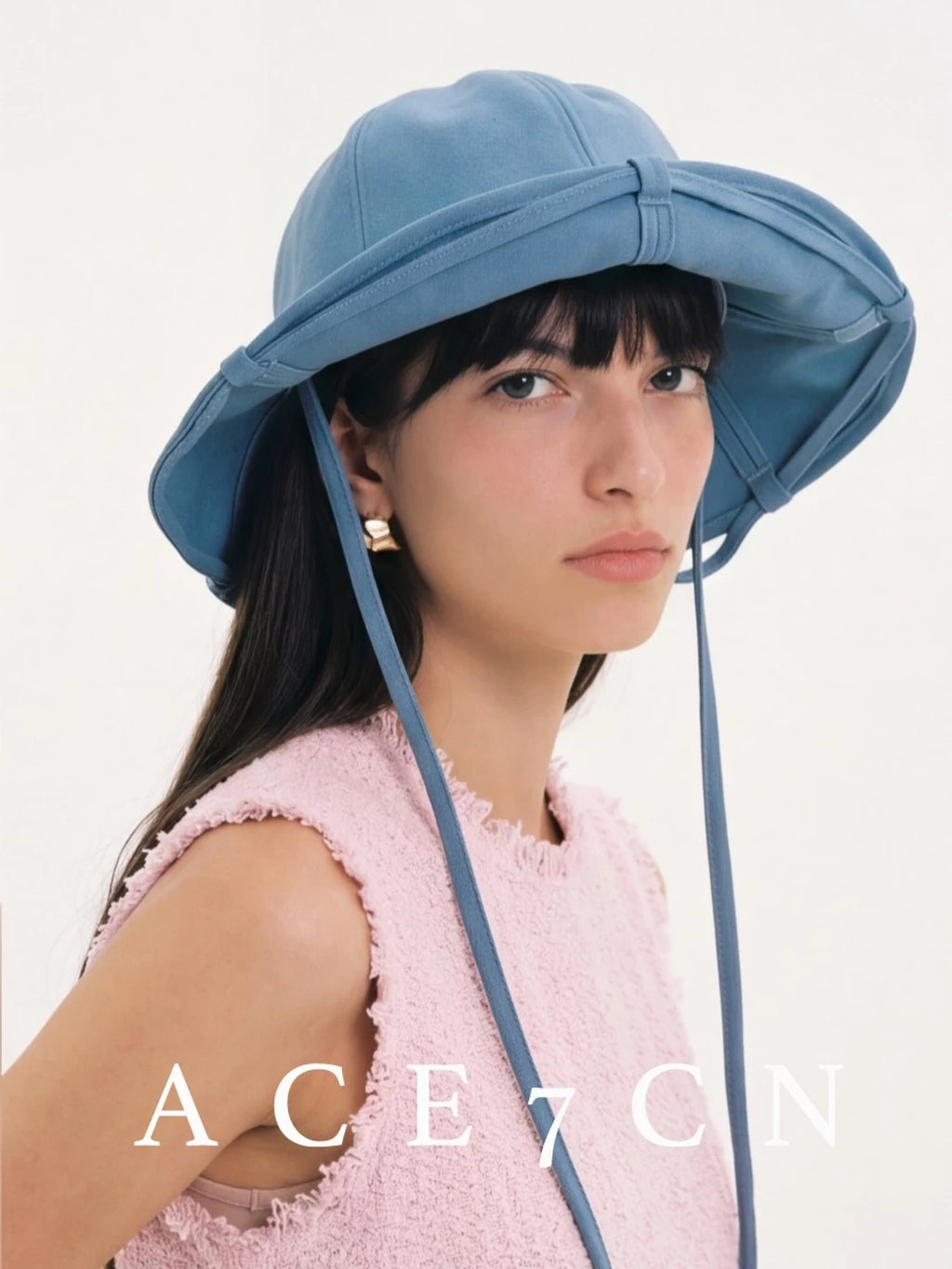 Chic Denim Hat Washed Denim Cotton Bucket