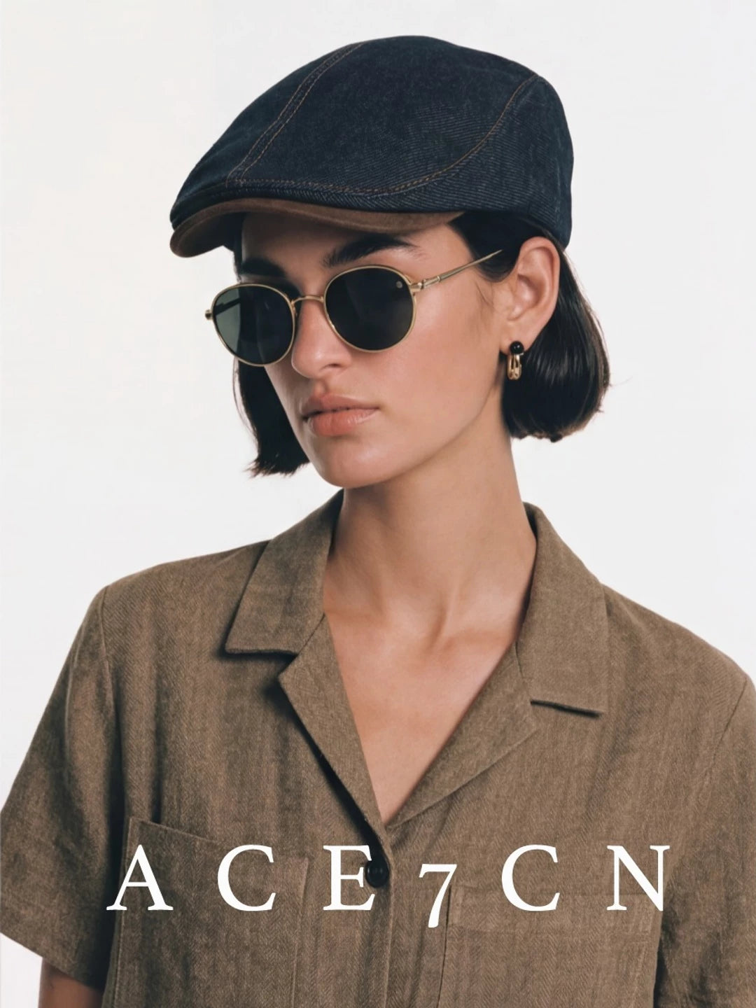 British Old-Money Denim Flat Cap Urban Vintage
