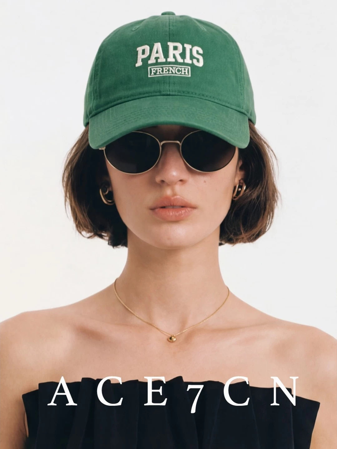 American Vintage Classic Embroidered Baseball Cap Paris