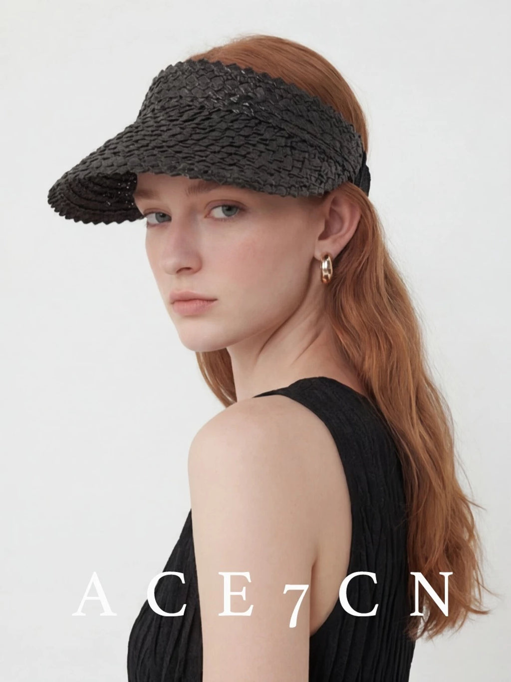 Premium-Texture Wheat-Straw Visor Handmade Sun-Shade Headband Hat