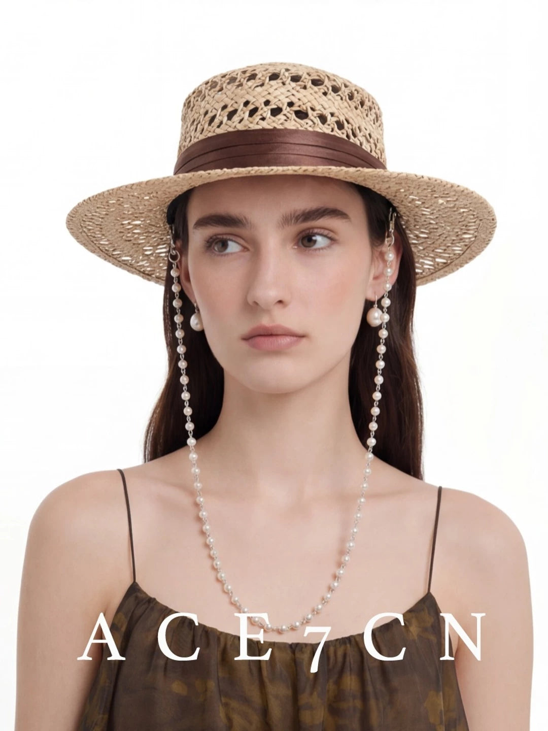 Classic French Resort Straw Hat Handmade Western