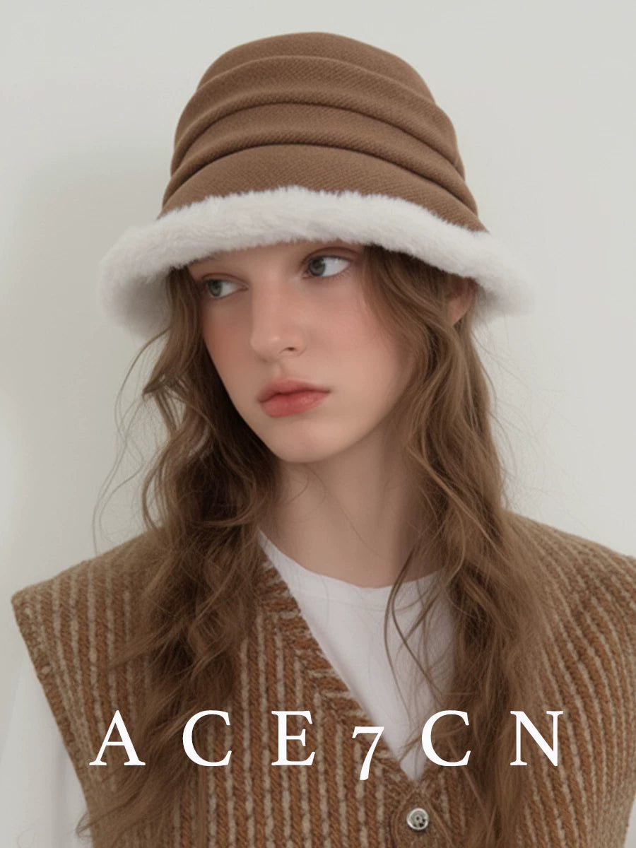 Korean Fluffy Snow Hat Autumn-Winter Warm Travel