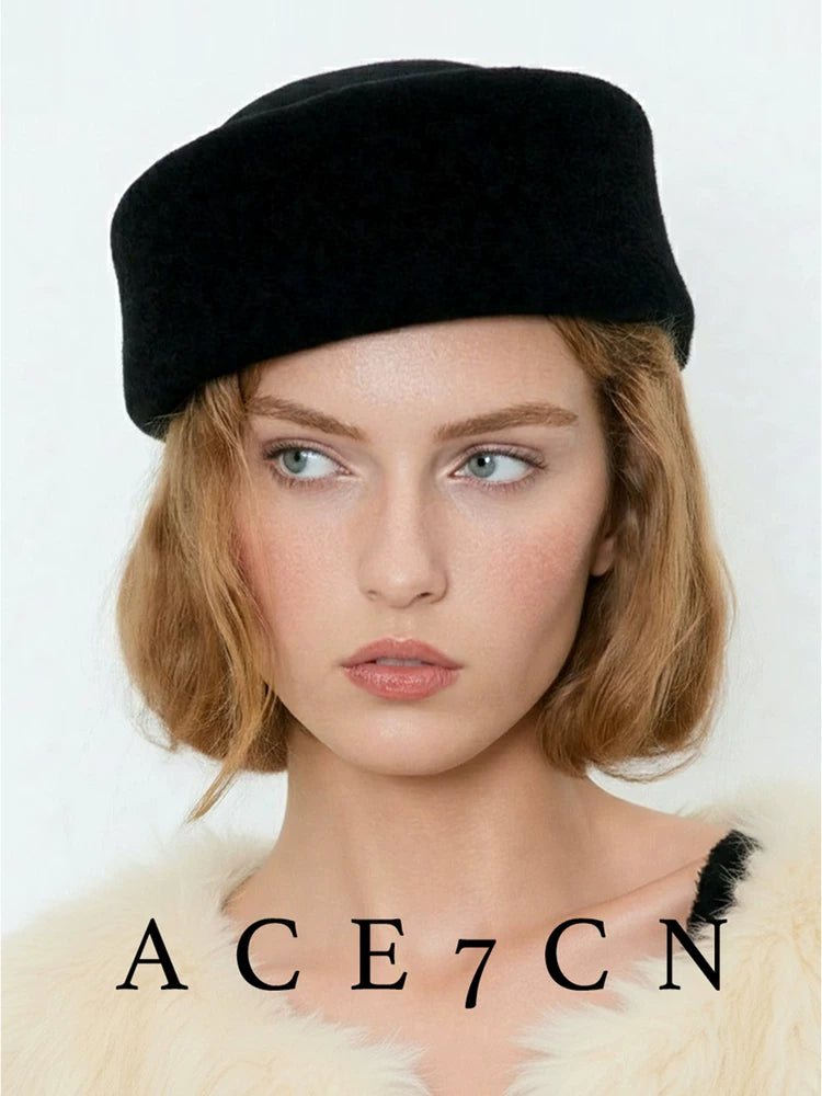 British Vintage Wool Pillbox Hat pillbox hat