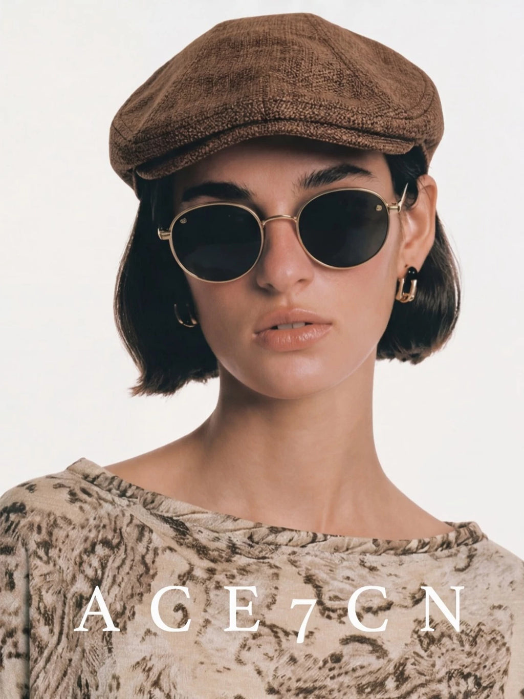 British Old-Money Linen Flat Cap Vintage Casual