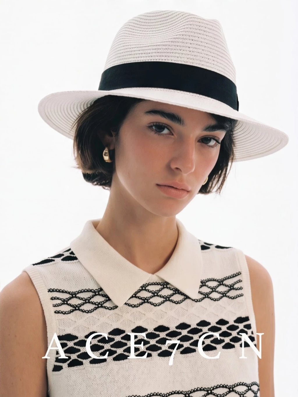 Spanish Niche Wide-Brim Straw Hat Straw Hat