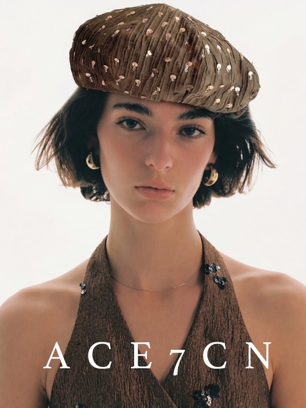 British Old-Money Vintage Tencel Beret High-Quality Handmade
