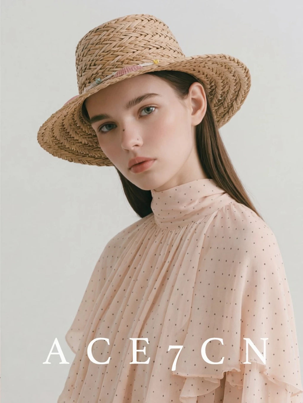 Old-Money Vintage Natural Natural-Straw Dress Hat Handmade