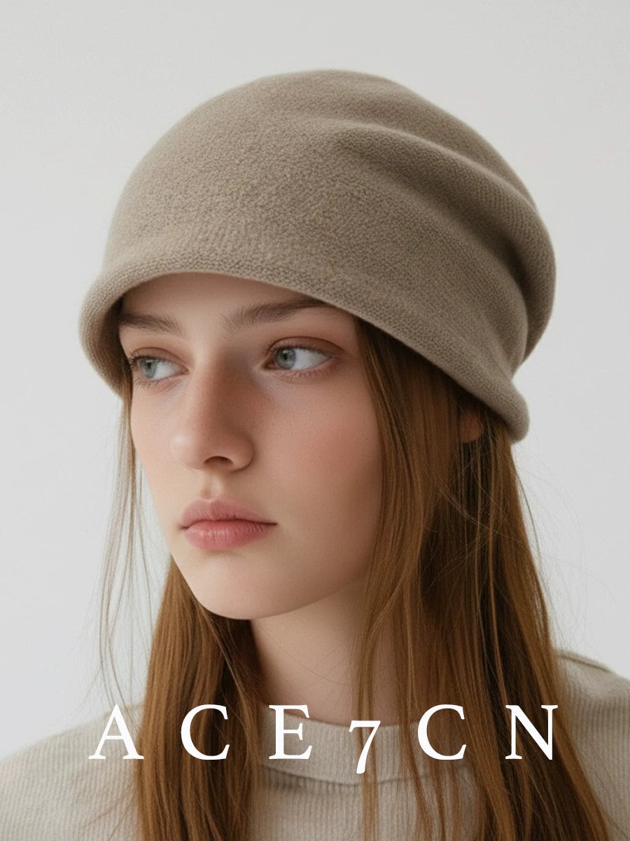 100 Cashmere Nordic Slouch Beanie Autumn-Winter Warm