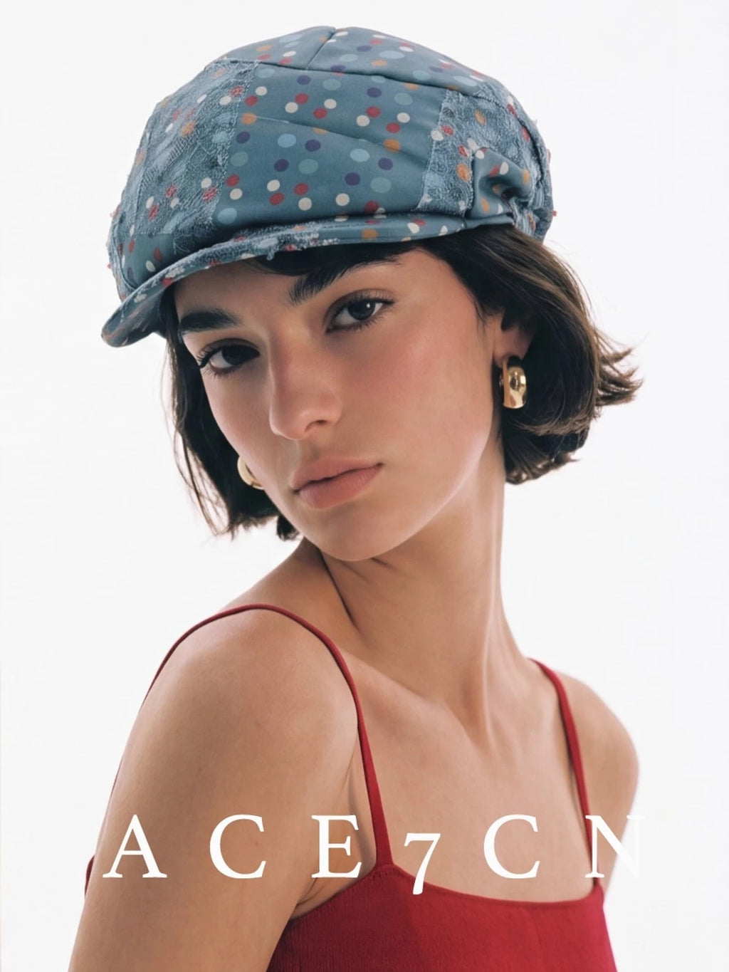 Japanese Niche Polka-Dot Classic Newsboy Cap Casual