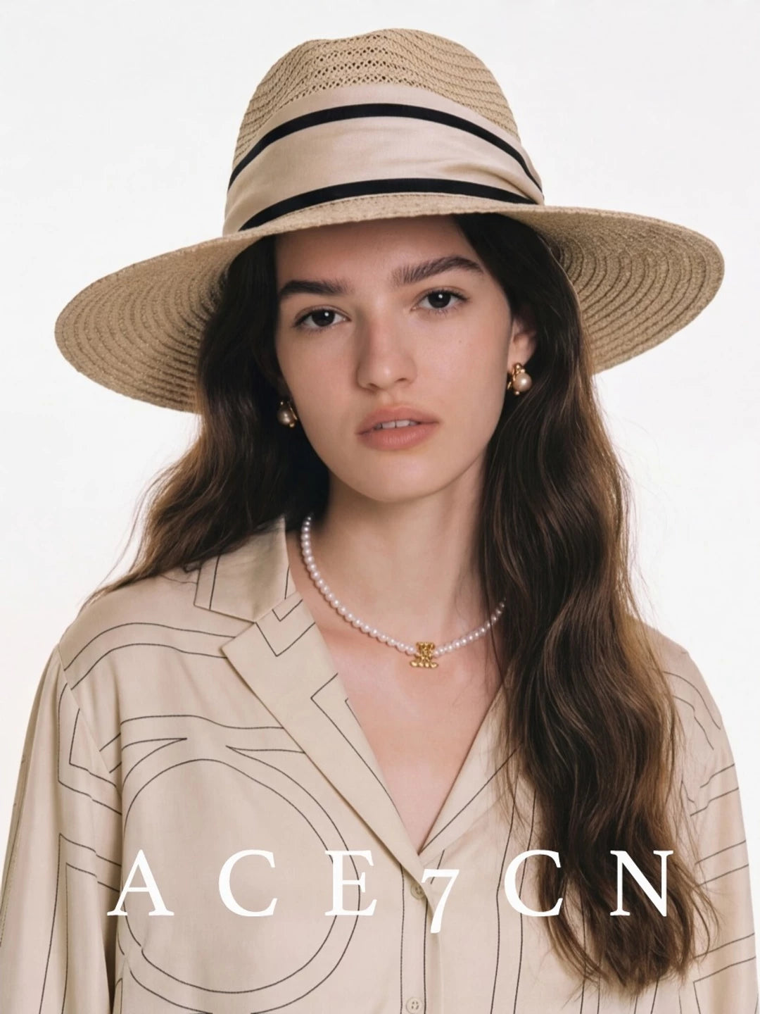 Light-Luxury Panama Hat Hand-Woven Dress Hat Western