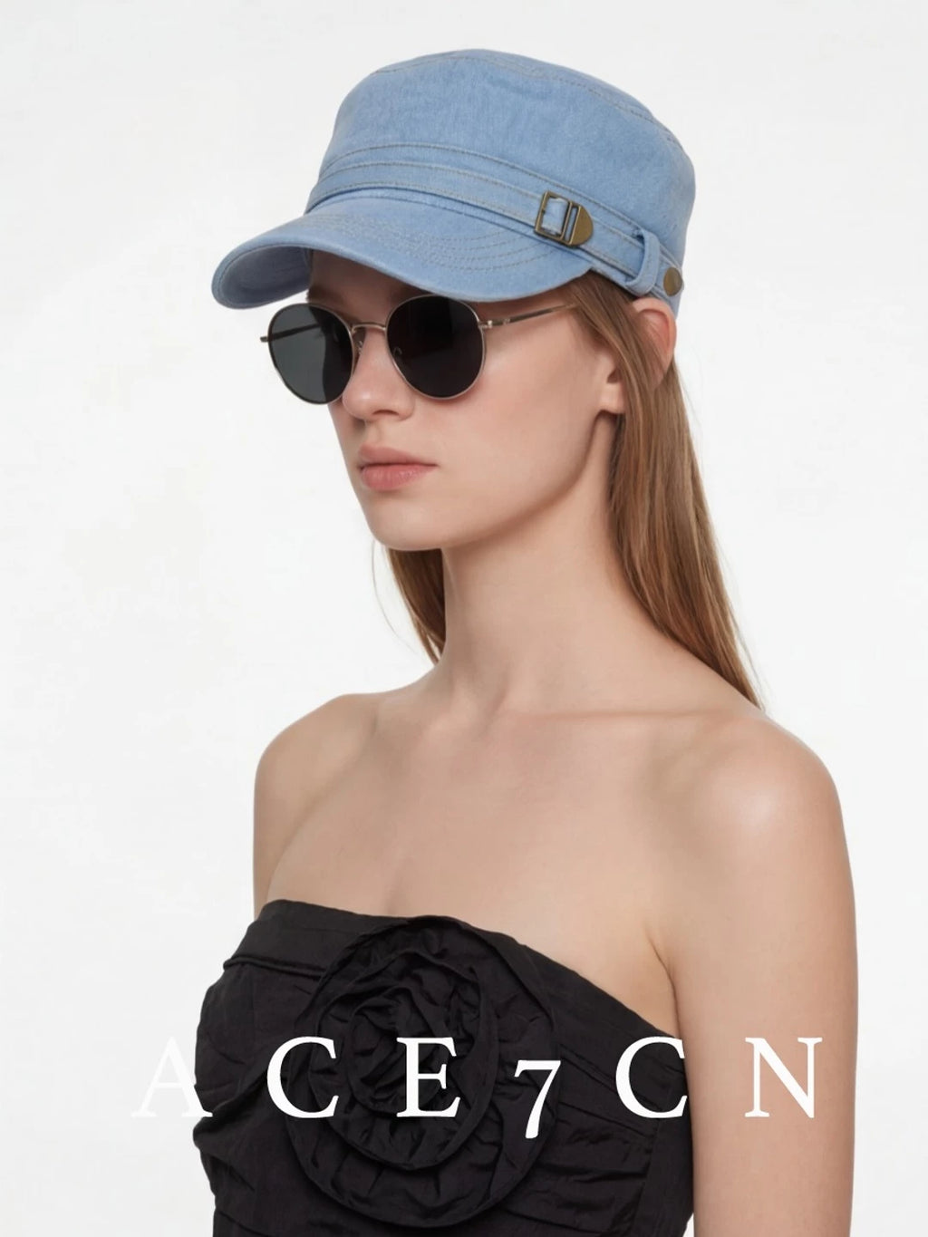 Casual Urban Chic Denim Riding Hat Commute