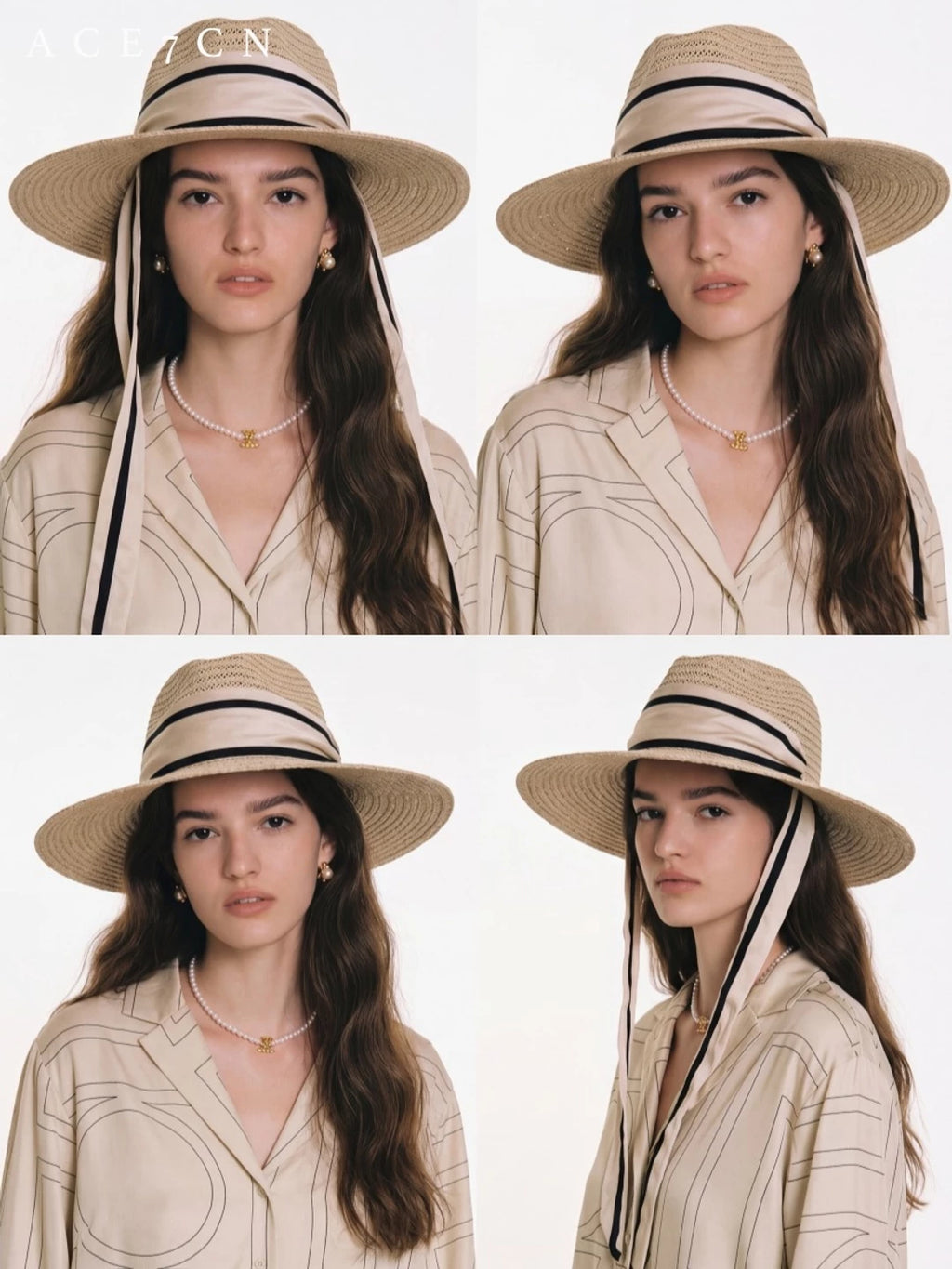 Light-Luxury Panama Hat Hand-Woven Dress Hat Western