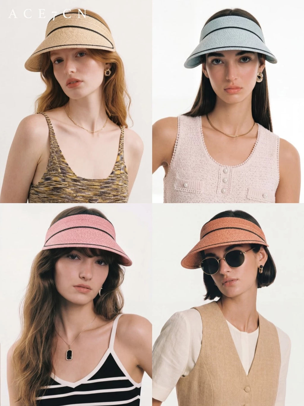French Elegant Light-Luxury Niche Visor Summer Sun-Protection
