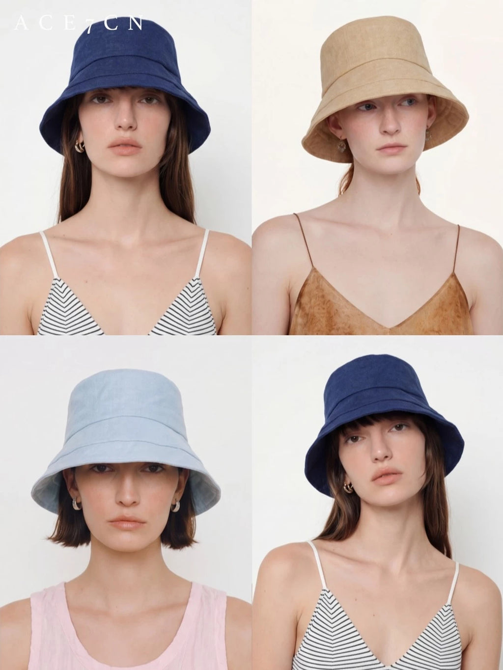 Old-Money Vintage Premium Linen Bucket Hat Wide-Brim