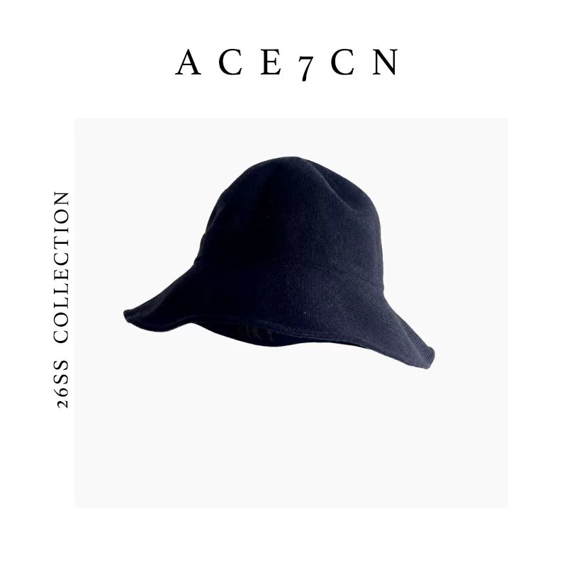 Bucket Hat Casual Breathable Sun Hat Wide-Brim