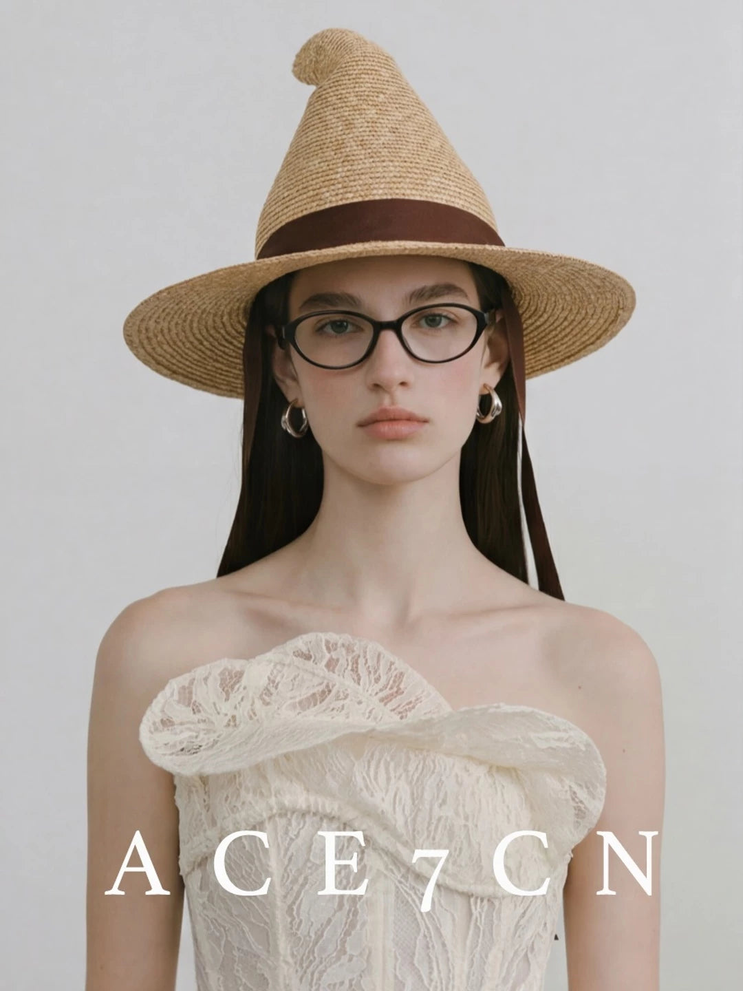 Natural Wheat-Straw Handmade Witch Hat Niche Refined