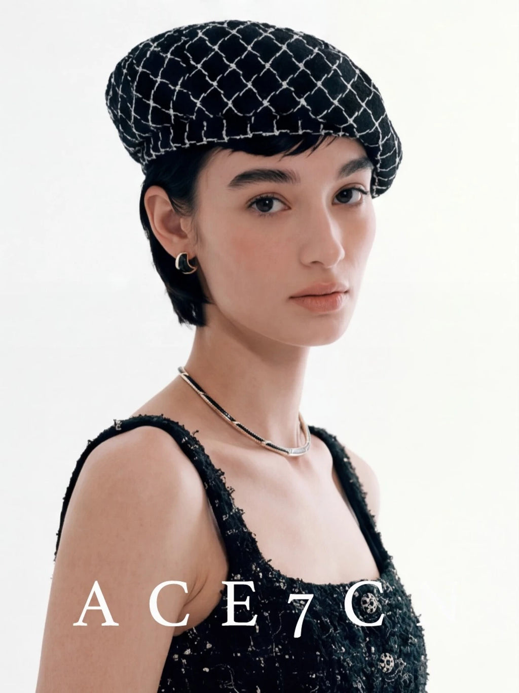 Relaxed French Classic Tweed Beret Tweed Painter