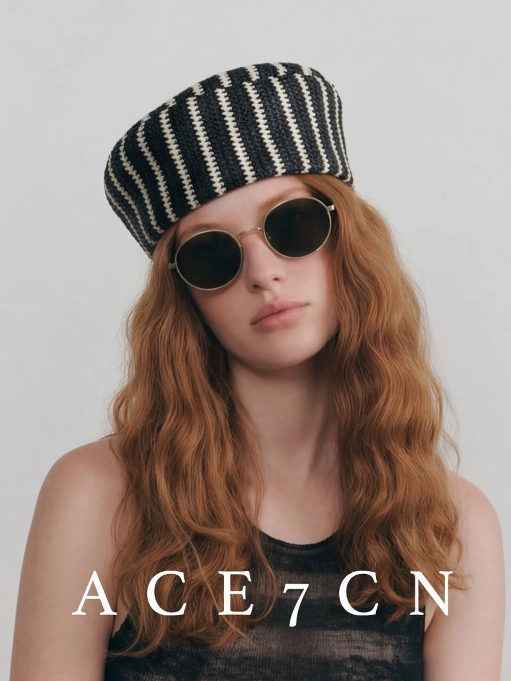 Nordic Relaxed Striped Pillbox Hat Tweed Colorful