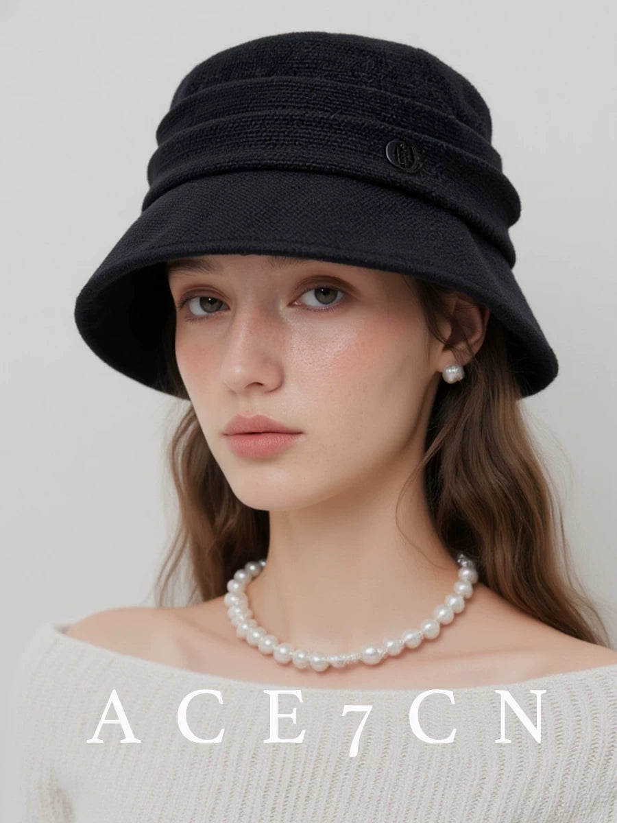 Tweed Short-Brim Bucket Hat Bucket Hat Women