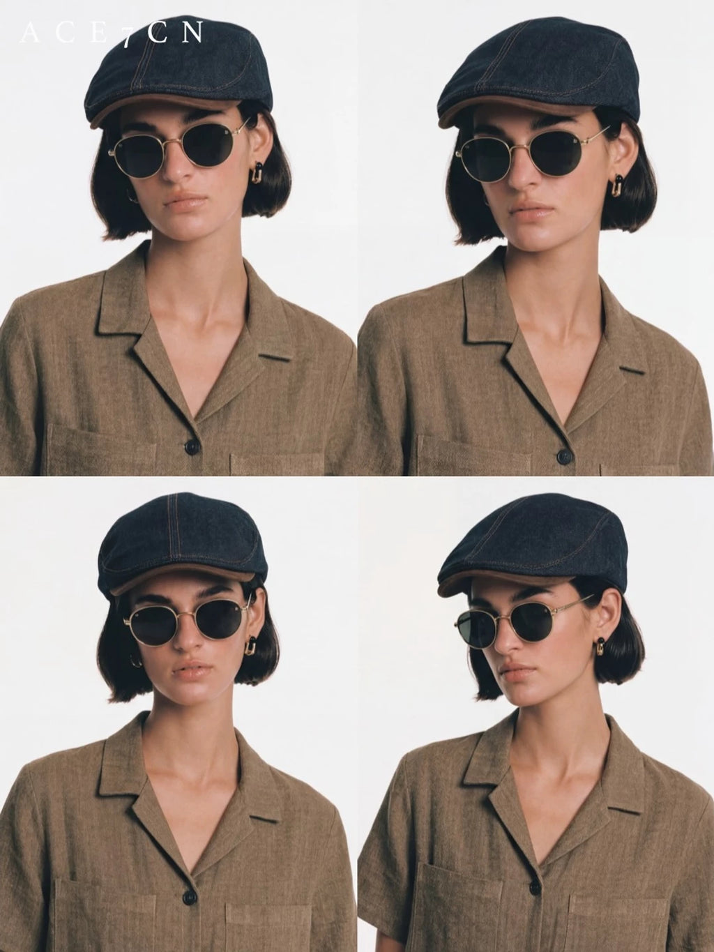 British Old-Money Denim Flat Cap Urban Vintage