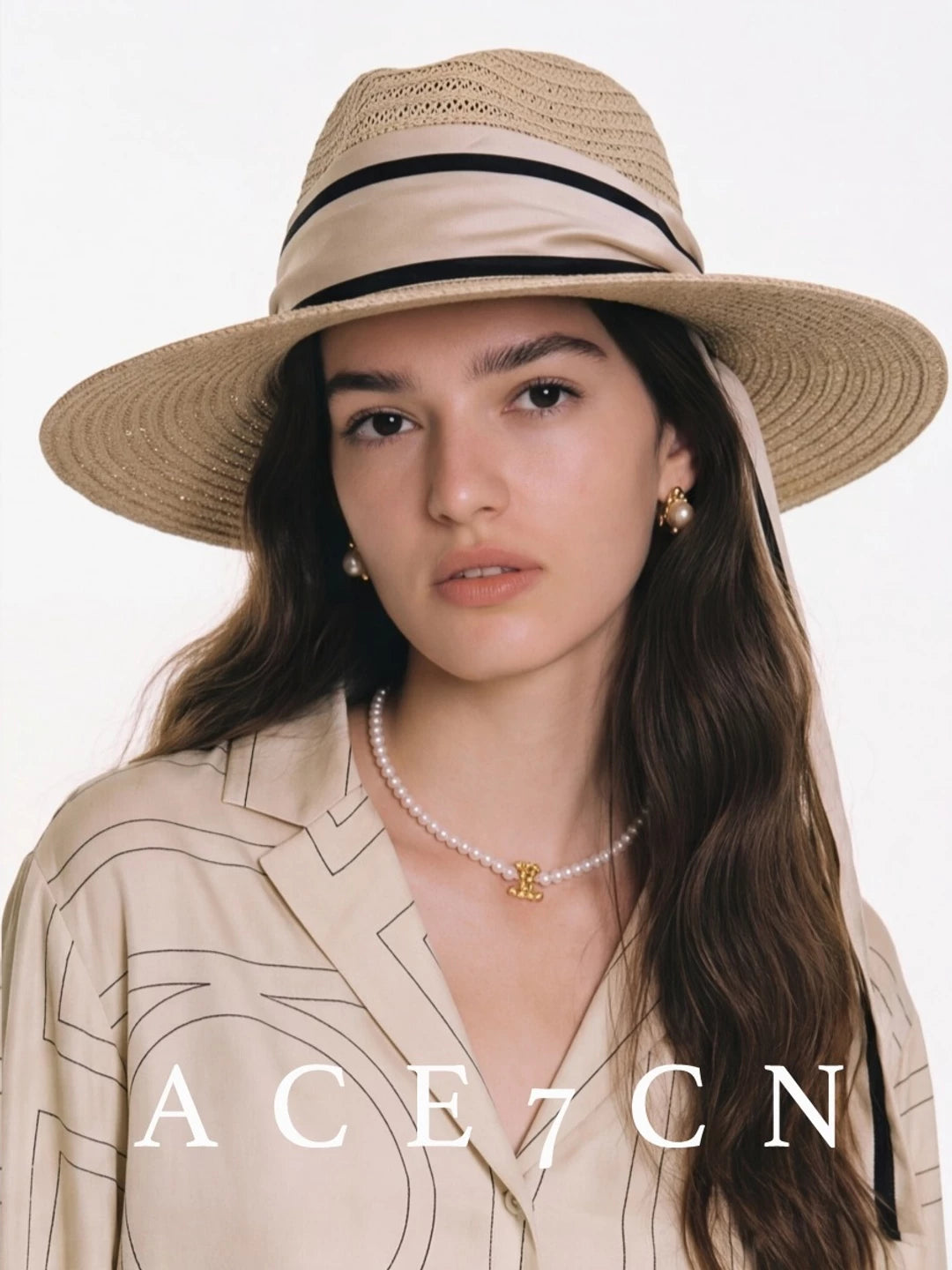 Light-Luxury Panama Hat Hand-Woven Dress Hat Western