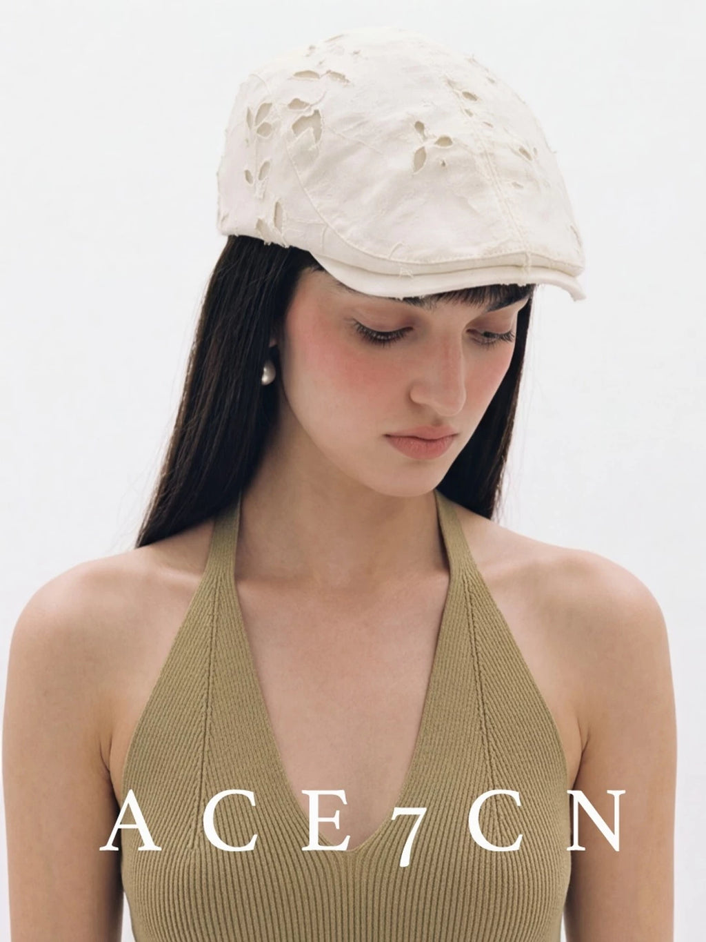 British Old-Money Vintage Flat Cap Burnout Cap